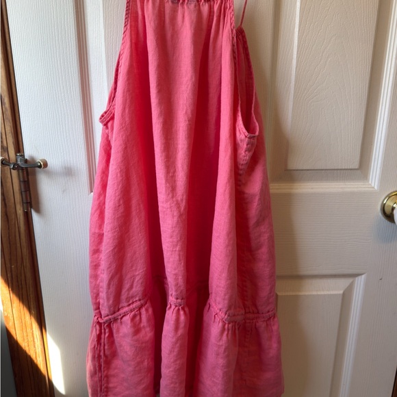 J. Crew Coral Pink Halter Beach Cover-Up Dress - Picture 5 of 9